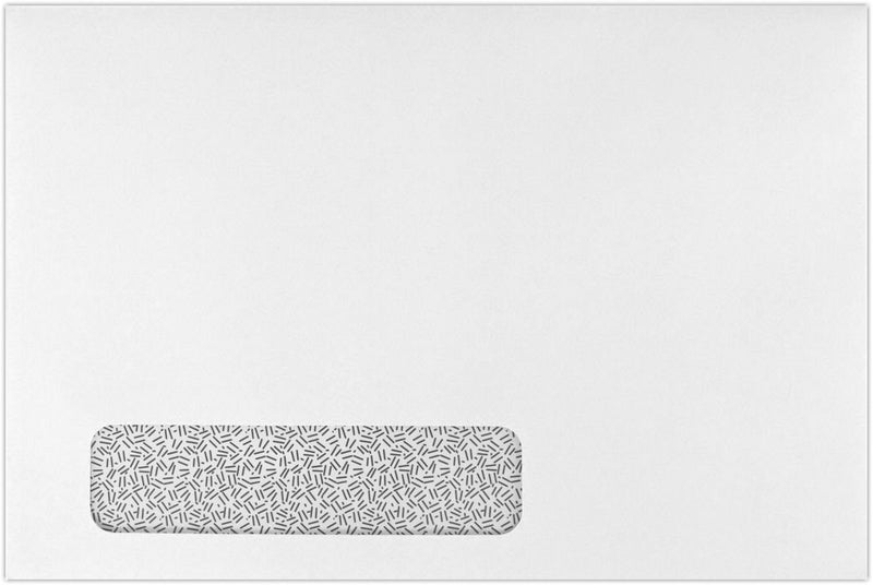 LUXPaper 6 x 9 Booklet Window Envelopes | Security Tint | White | 24lb. Text | 50 Qty - Image 1